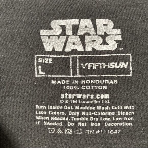 Star Wars: The Mandalorian Men’s Graphic Tee T-Shirt (L) • Baby Yoda Grogu • EUC - Picture 2 of 4